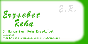 erzsebet reha business card